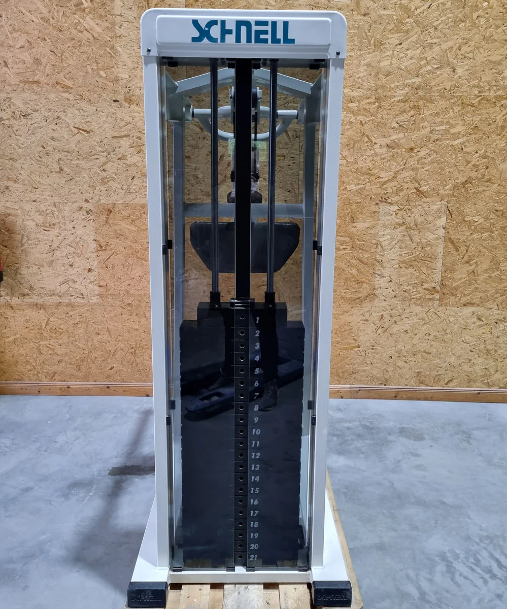 Schnell Beinpresse 45° Legpress, Beinpress-Maschine aus der Target Kompakt Line - Oldschool Bodybuilding, Rahmenfarbe Weiß, gebrauchter - überholter Zustand - Image 4