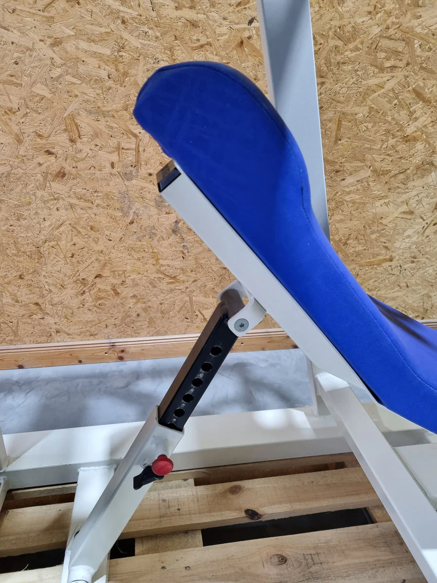 Schnell Beinpresse 45° Legpress, Beinpress-Maschine aus der Target Kompakt Line - Oldschool Bodybuilding, Rahmenfarbe Weiß, gebrauchter - überholter Zustand - Image 5