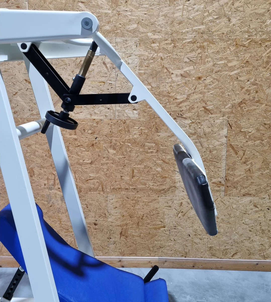 Schnell Beinpresse 45° Legpress, Beinpress-Maschine aus der Target Kompakt Line - Oldschool Bodybuilding, Rahmenfarbe Weiß, gebrauchter - überholter Zustand - Image 6