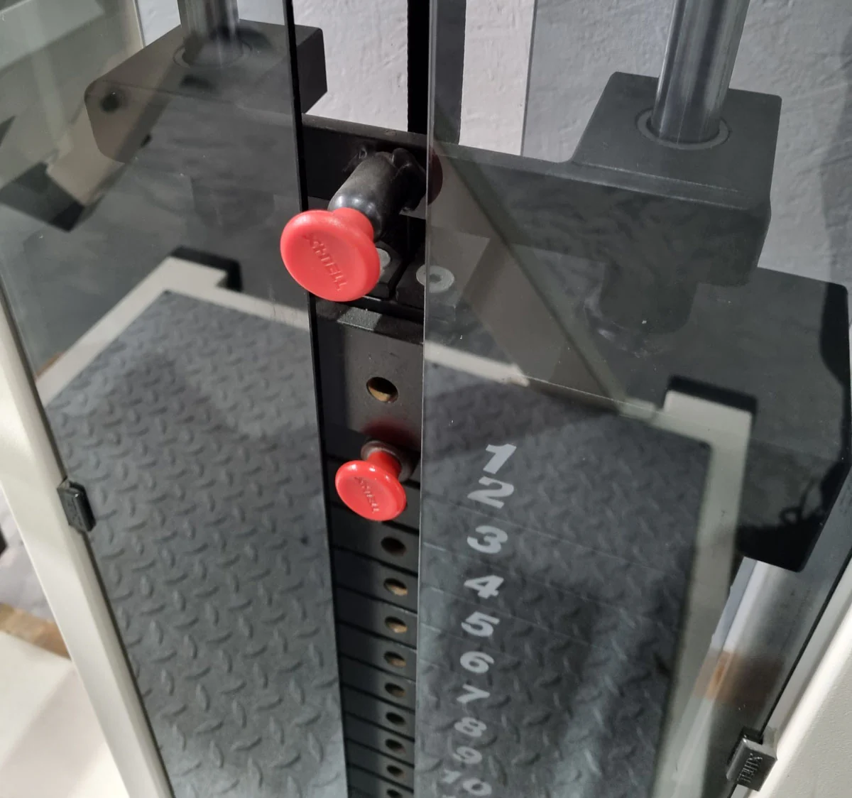 Schnell Pullover Maschine, Armhebemaschine, Überzüge - Target Kompakt Line - Oldschool Bodybuilding, Rahmenfarbe Weiß, gebrauchter - überholter Zustand - Image 11