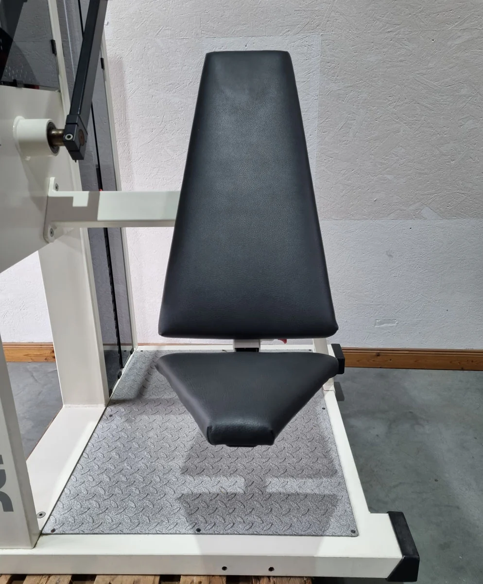 Schnell Pullover Maschine, Armhebemaschine, Überzüge - Target Kompakt Line - Oldschool Bodybuilding, Rahmenfarbe Weiß, gebrauchter - überholter Zustand - Image 6