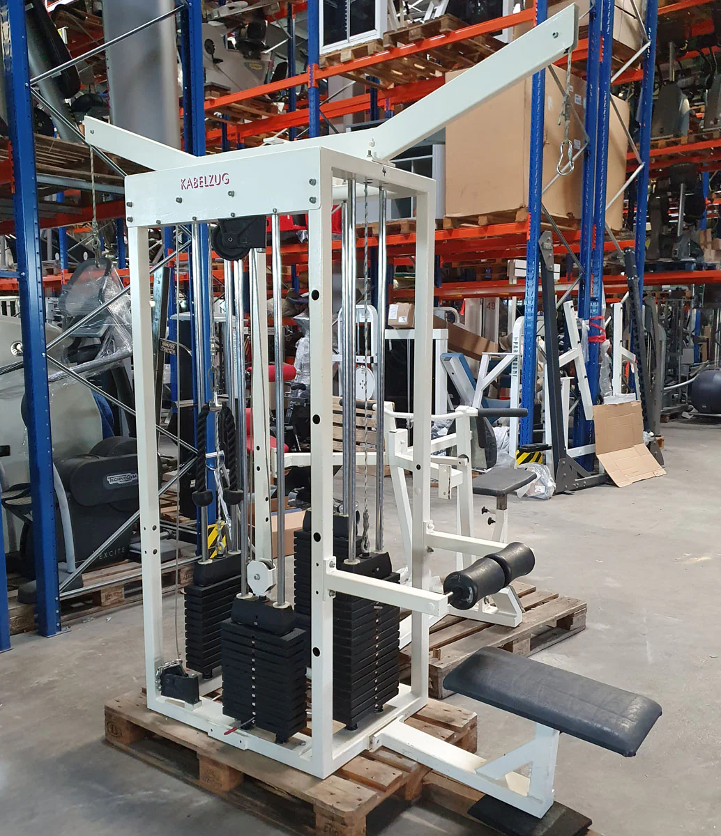 Sportesse 4 Stationenturm, 4 Stack Multi Station, große Gewichtsblöcke, Rahmenfarbe Weiß, gebraucht - geprüfter Zustand - Image 3