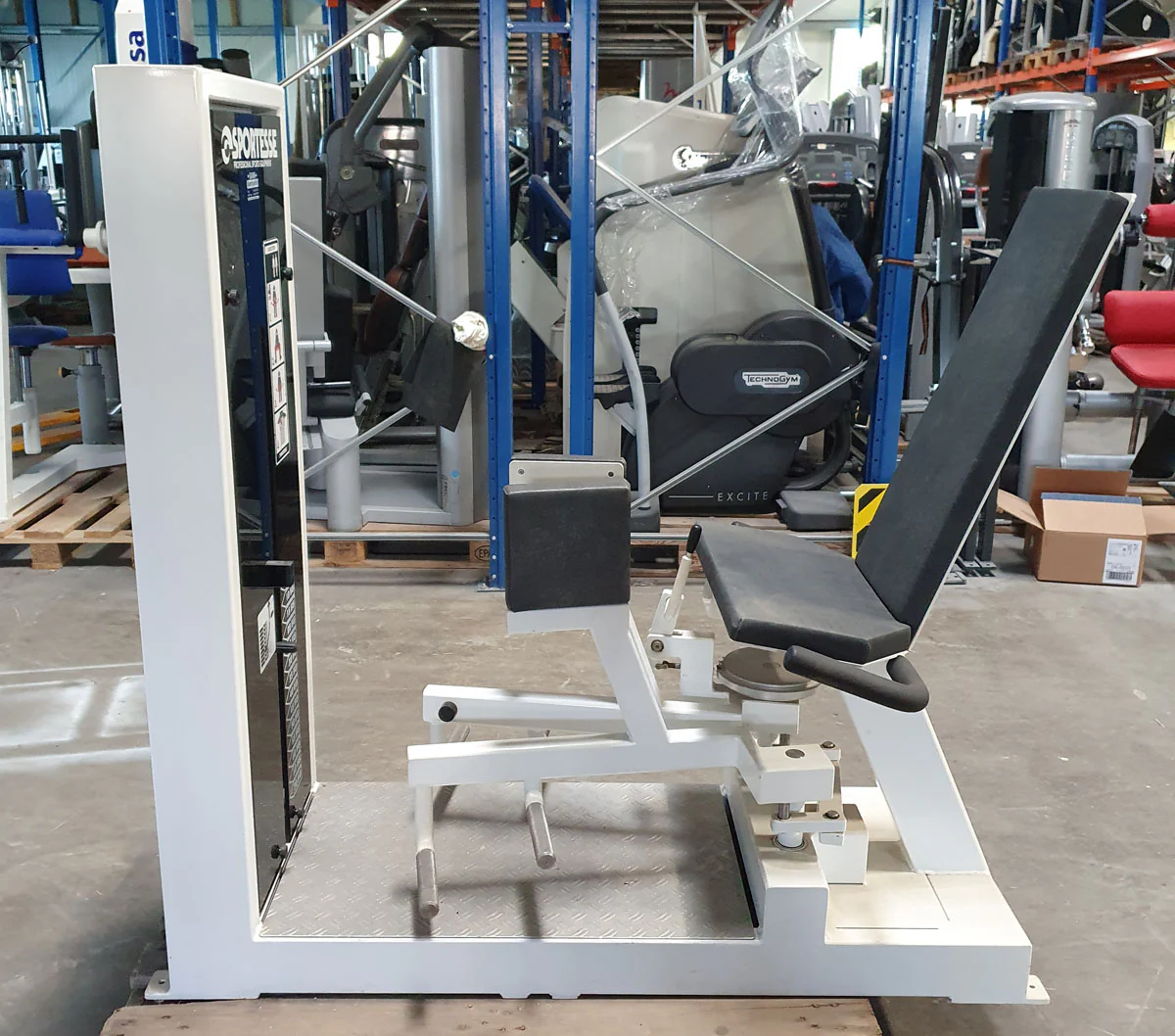 Sportesse Adduktorenmaschine, Hip Adductor, Rahmen Weiß, gebraucht - geprüfter Zustand - Image 3