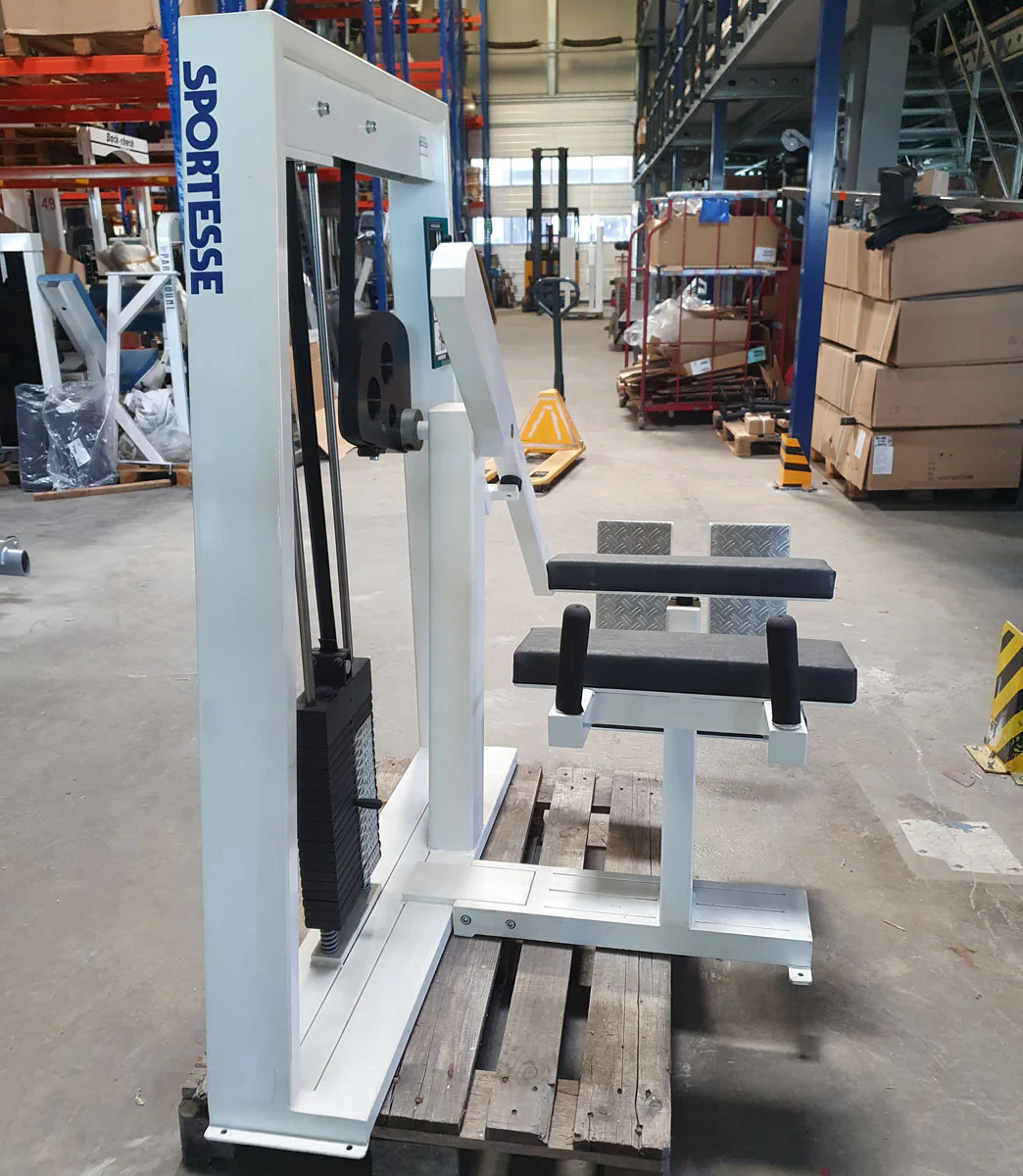 Sportesse Pomaschine, Gluteusmaschine stehend, Glute Isolator Raise, Rahmen Weiß, gebraucht - geprüfter Zustand - Image 5