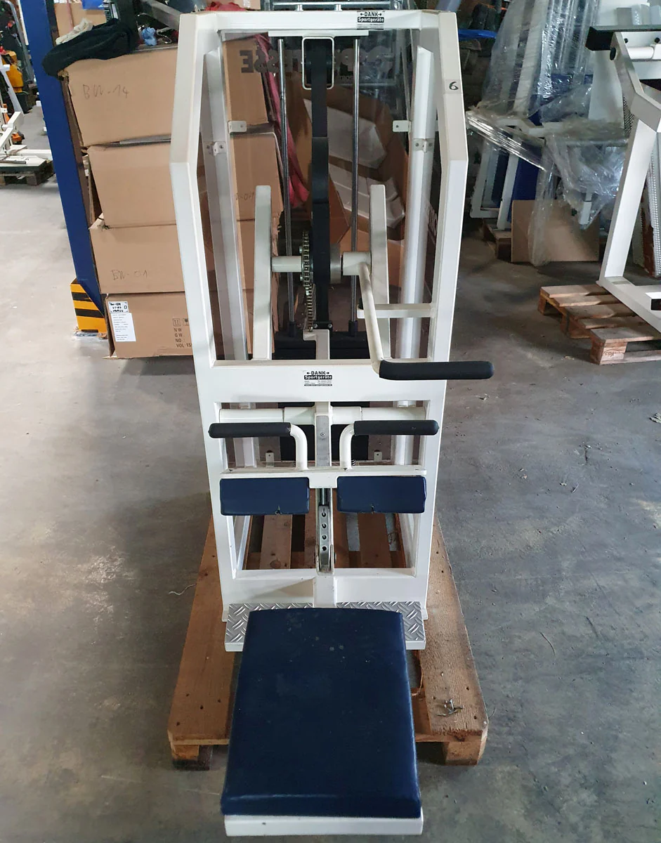 Sportesse Wadenmaschine sitzend, Seated Calf, Rahmen Weiß, Polster Blau, gebraucht mit Gebrauchsspuren - geprüfter Zustand - Image 5