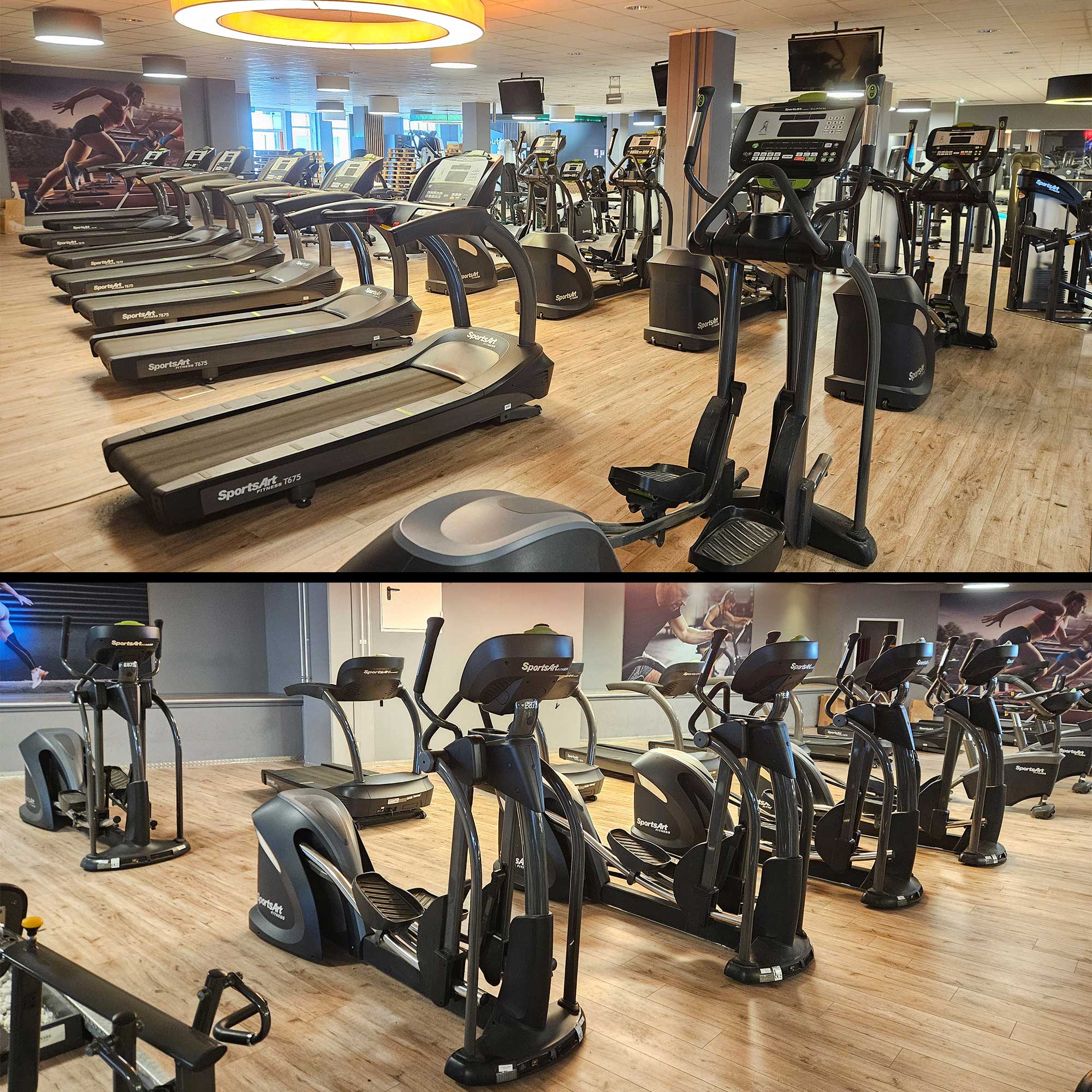 SportsArt komplette Fitnessstudio Ausstattung - 75 Fitnessgeräte im Set - Kraftgeräte, Cardiogeräte, Bänke, Racks etc - Rahmen Anthrazit, gebraucht - überholter Zustand - Image 5