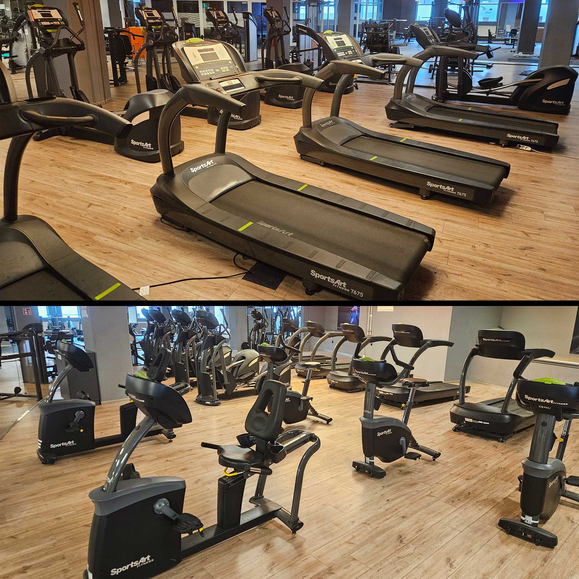 SportsArt komplette Fitnessstudio Ausstattung - 75 Fitnessgeräte im Set - Kraftgeräte, Cardiogeräte, Bänke, Racks etc - Rahmen Anthrazit, gebraucht - überholter Zustand - Image 6