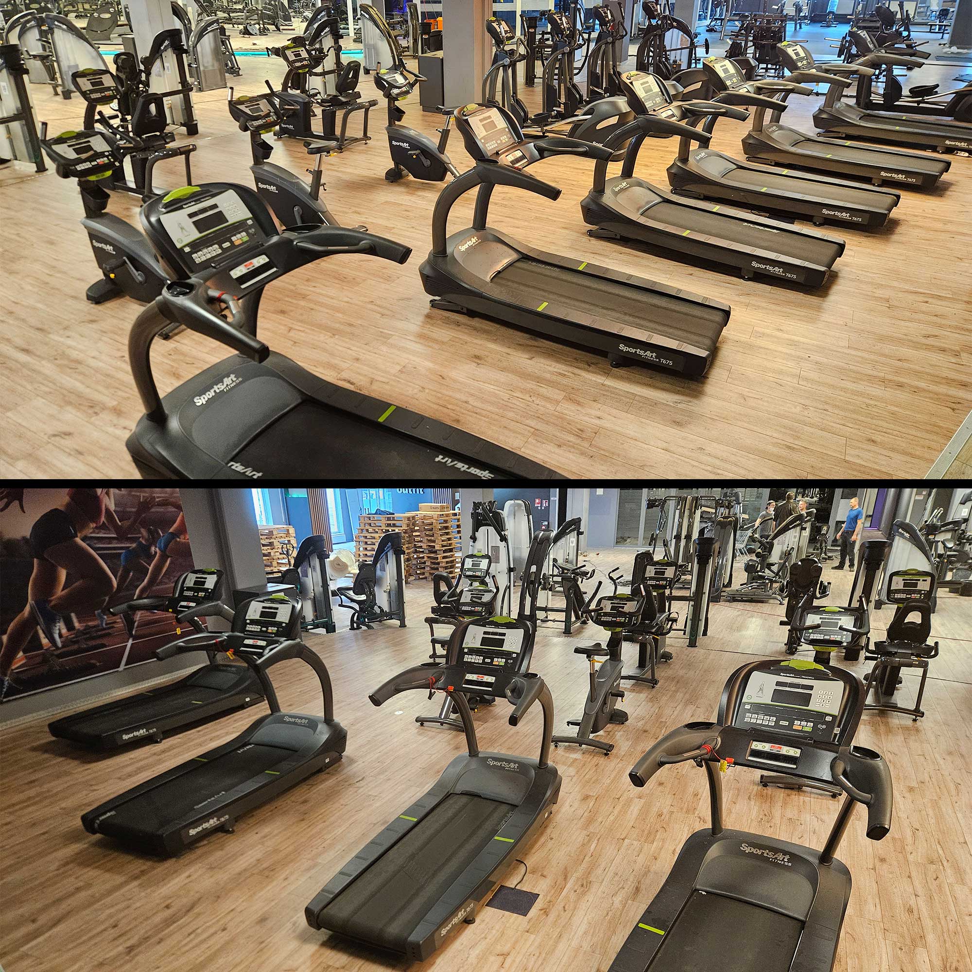 SportsArt komplette Fitnessstudio Ausstattung - 75 Fitnessgeräte im Set - Kraftgeräte, Cardiogeräte, Bänke, Racks etc - Rahmen Anthrazit, gebraucht - überholter Zustand - Image 7