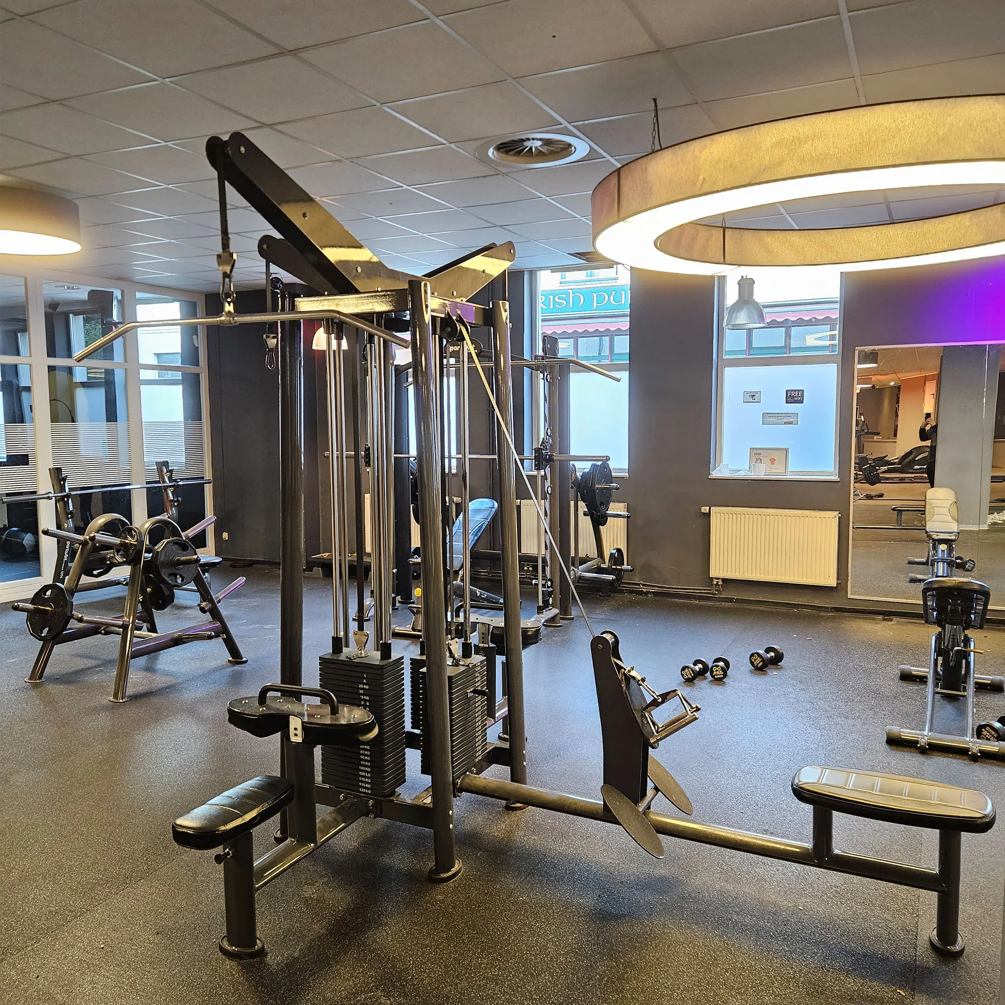 SportsArt komplette Fitnessstudio Ausstattung - 75 Fitnessgeräte im Set - Kraftgeräte, Cardiogeräte, Bänke, Racks etc - Rahmen Anthrazit, gebraucht - überholter Zustand - Image 9