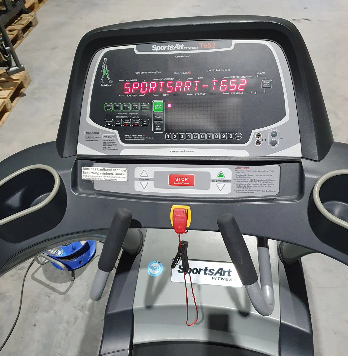 SportsArt Laufband, T652 Commercial Treadmill, Rahmen Silber-Schwarz, gebraucht - überholter Zustand - Image 6