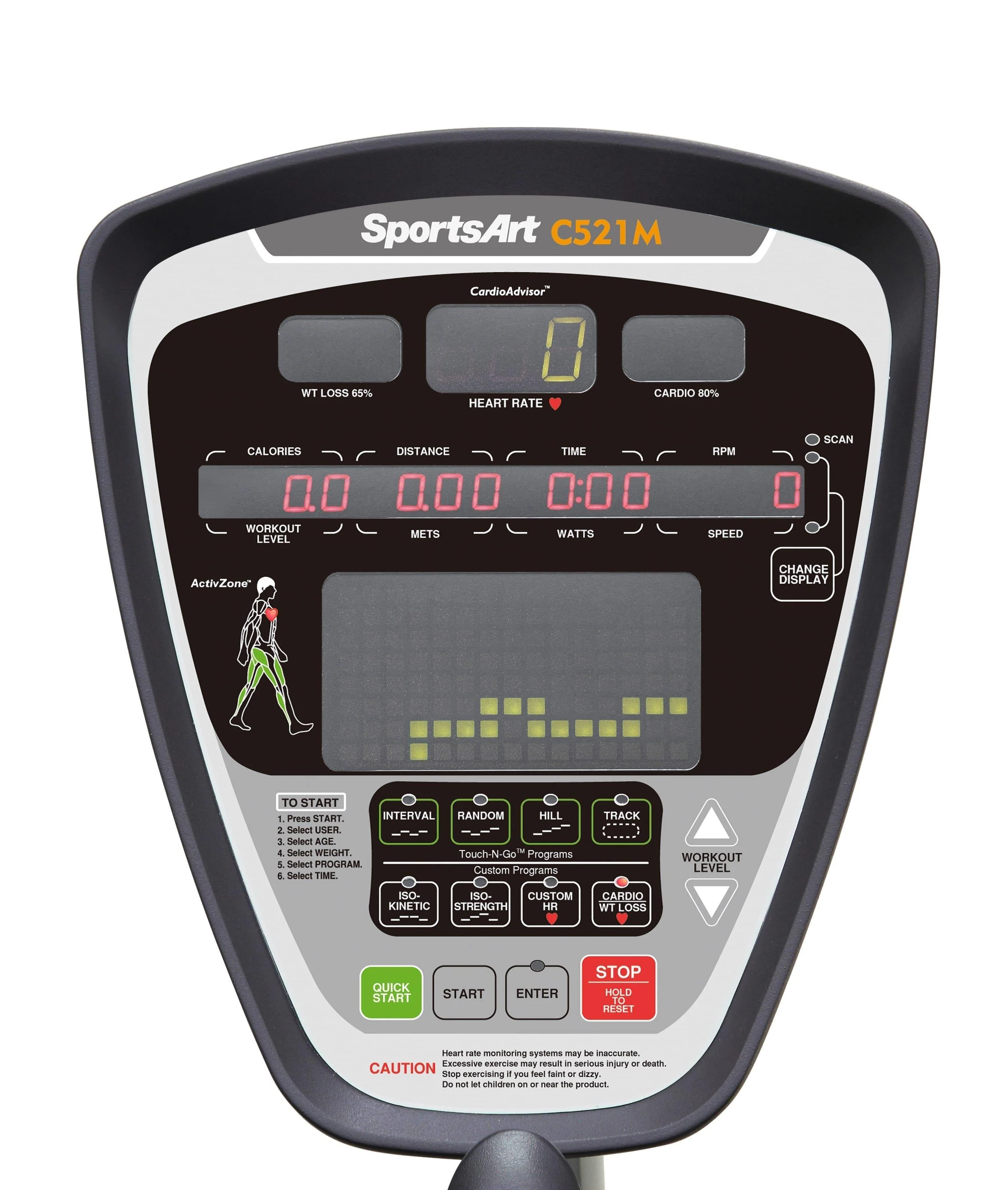 Sportsart Recumbent Bike, Liegeergometer C521M - Image 9
