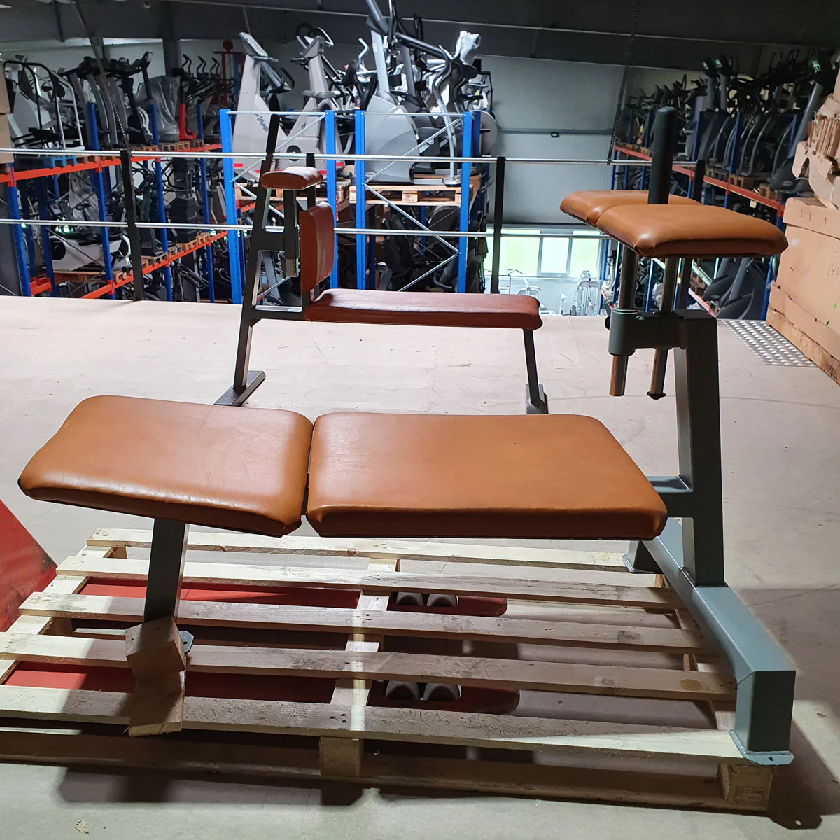 Sportsart verstellbare Bauchmuskelbank, Adjustable Decline/Abdominal Crunch Bench, Rahmenfarbe Silber-Grau, gebraucht - geprüfter Zustand - Image 3