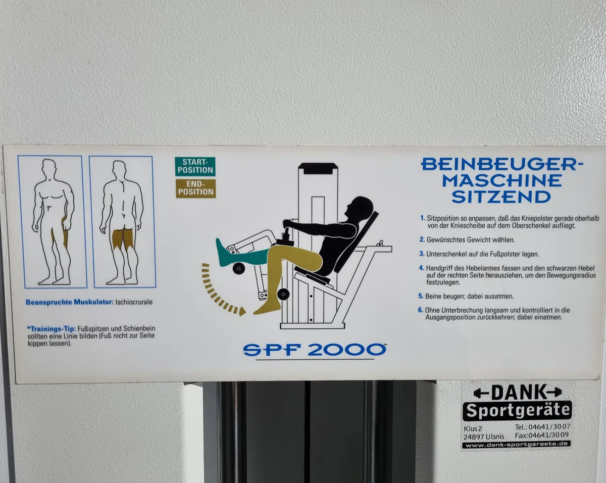 Stairmaster Beinbeuger, sitzend, weiß, gebraucht, Pacific - Image 9