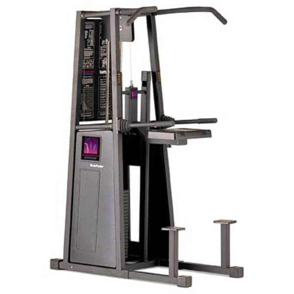 Stairmaster Gravitron 2000 AT Dip/Chin, Dip-Klimmzugmaschine mit Gewichtsunterstützung, Rahmen Schwarz, Polster Braun, gebraucht - überholter Zustand - Image 4