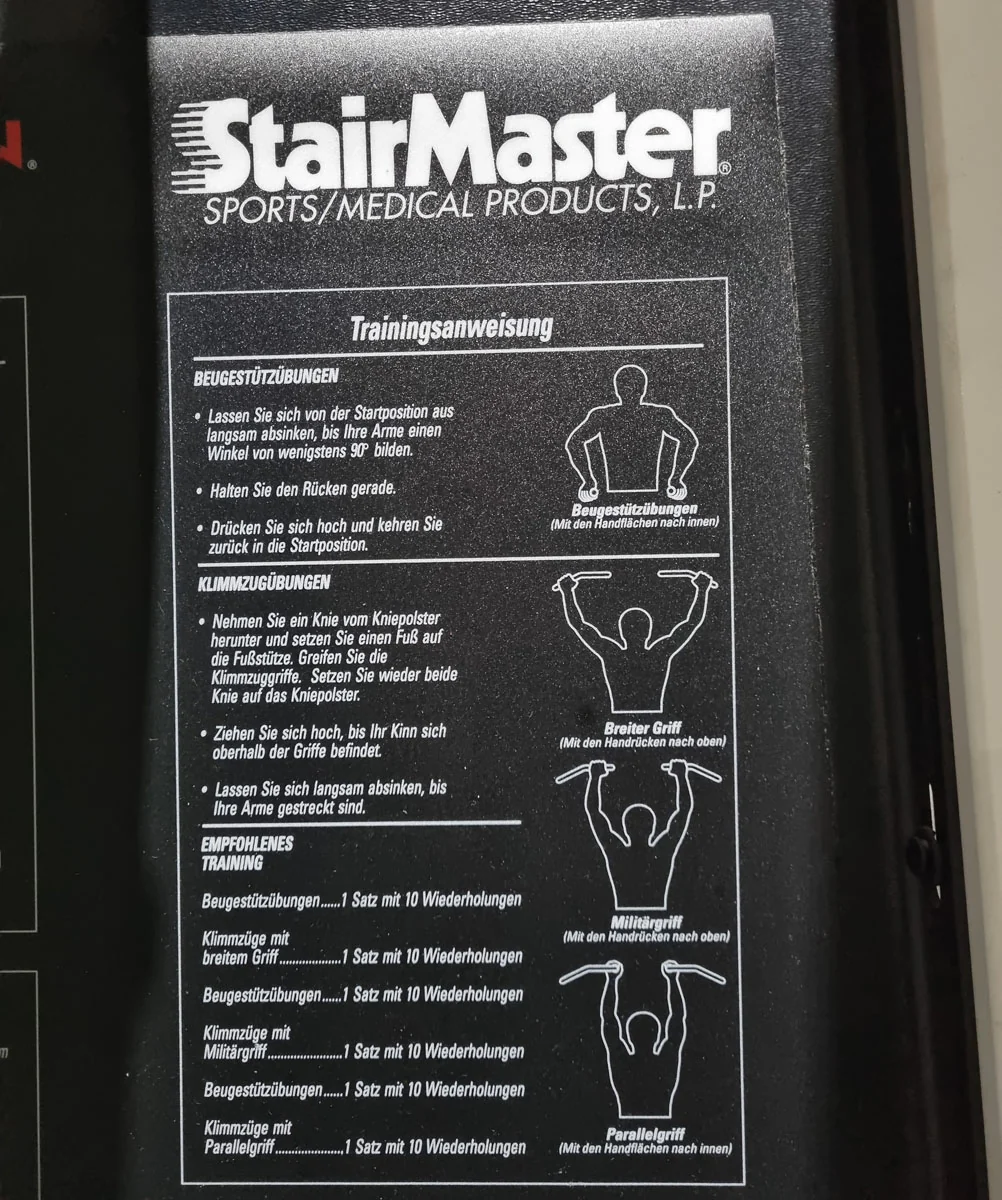 Stairmaster Gravitron 2000 AT Dip-Chin, Dip-Klimmzugmaschine mit Gewichtsunterstützung, Rahmen Weiß, gebraucht - überholter Zustand - Image 10