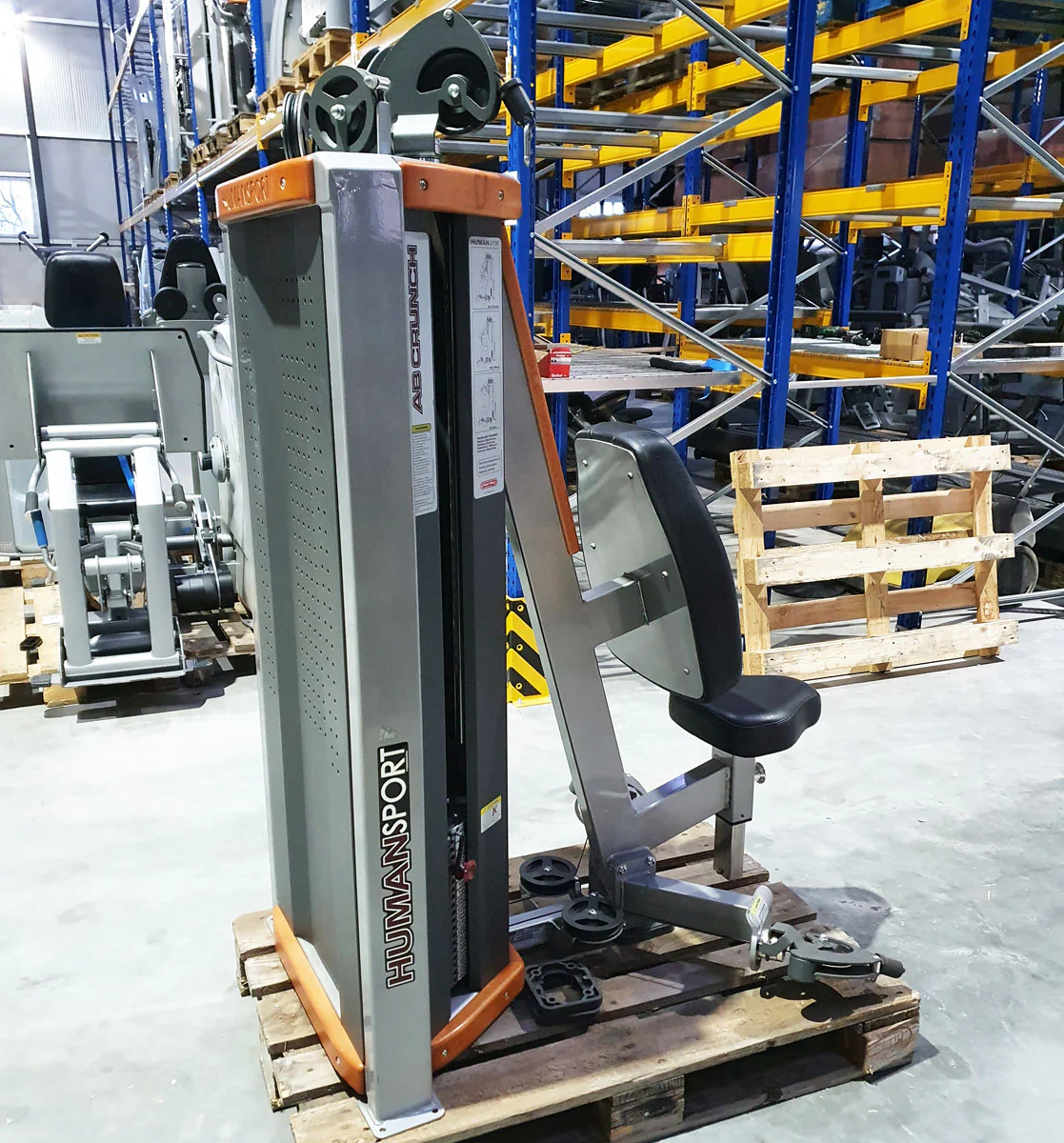 Star Trac Human Sport AB Crunch, Arm Curl, Bauch- und Bizepsmaschine, 2-in-1 Kombimaschine - Polster Schwarz, gebraucht - überholter Zustand - Image 3