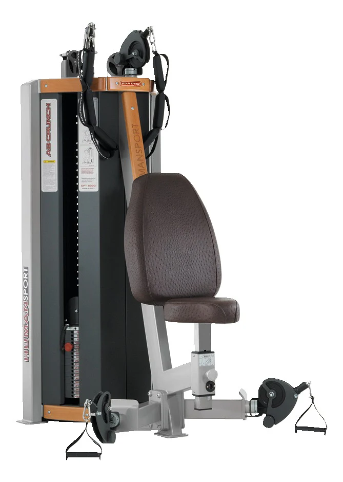 Star Trac Human Sport AB Crunch, Arm Curl, Bauch- und Bizepsmaschine, 2-in-1 Kombimaschine - Polster Schwarz, gebraucht - überholter Zustand - Image 9