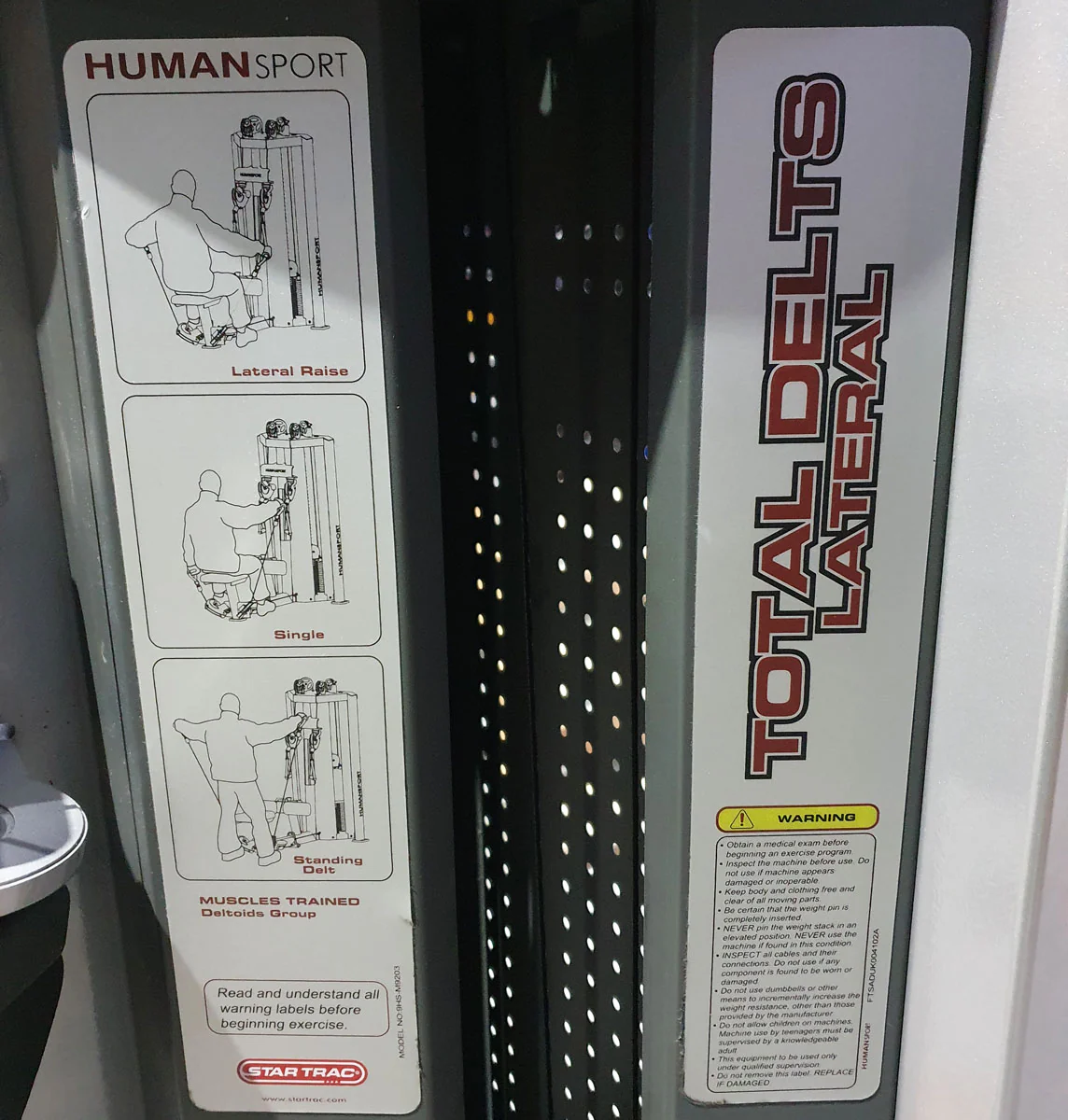 Star Trac Human Sport - Arm-. Rücken- und Schultertraining, Total Delts and Rear-Row - 2 in 1 Dual Functional Kombimaschine, gebraucht - überholter Zustand - Image 8