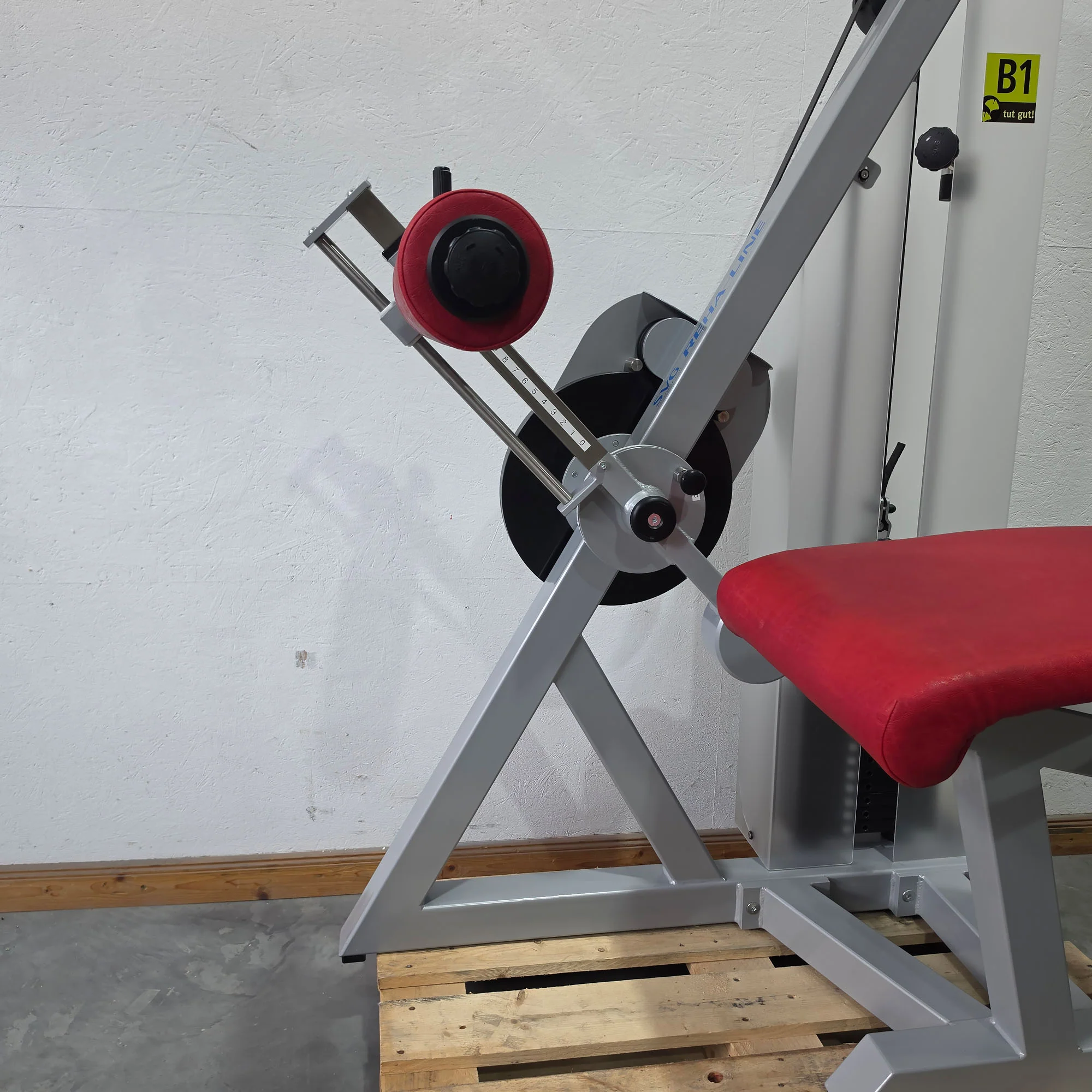 SVG Beinstrecker u. Beinbeuger liegend 2 in 1 Kombigerät, sitzend / liegend verstellbar, MPG, Farbe Silber, gebraucht - überholter Zustand - Image 15