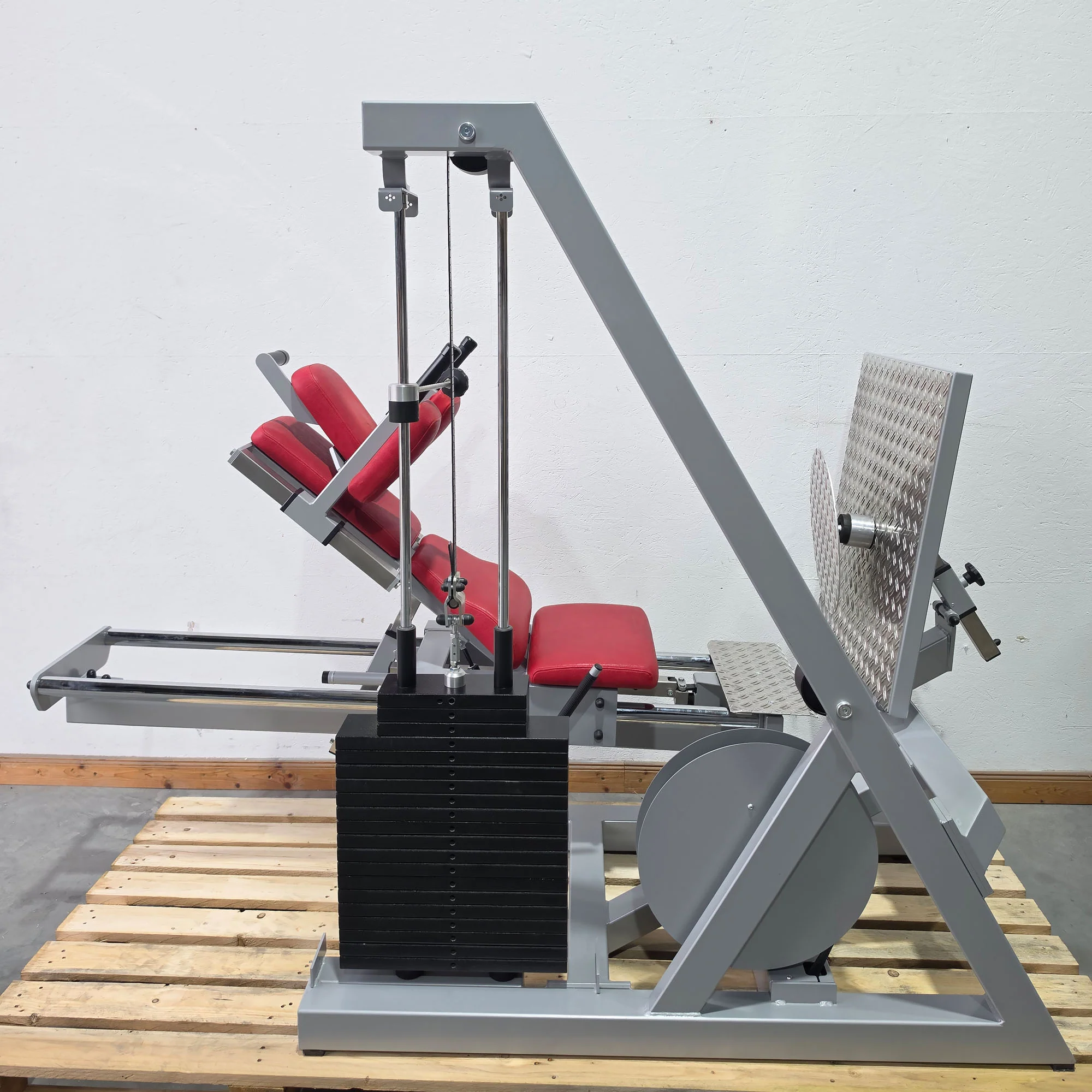 SVG Funktionsstemme, Reha Line, verstellbare Beinpresse, mit Kippkreisel, MPG, Rahmen Silber, gebraucht - überholter Zustand - Image 15