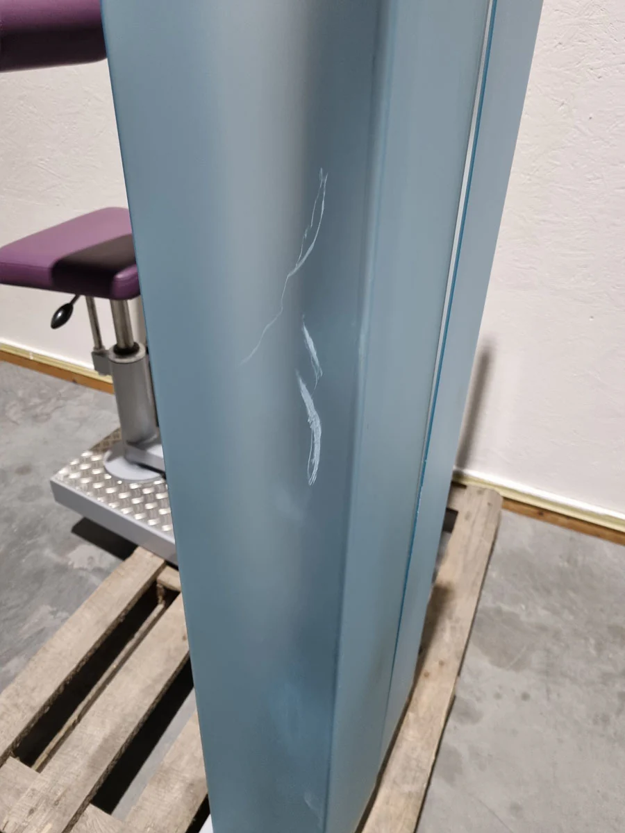 SVG HWS-Trainer, Hals und Nacken Trainingsmaschine, Halswirbelbsäule Kräftigung, Reha Line, Rahmenfarbe Silber, Polsterfarbe Lila, gebrauchter - überholter Zustand - Image 25