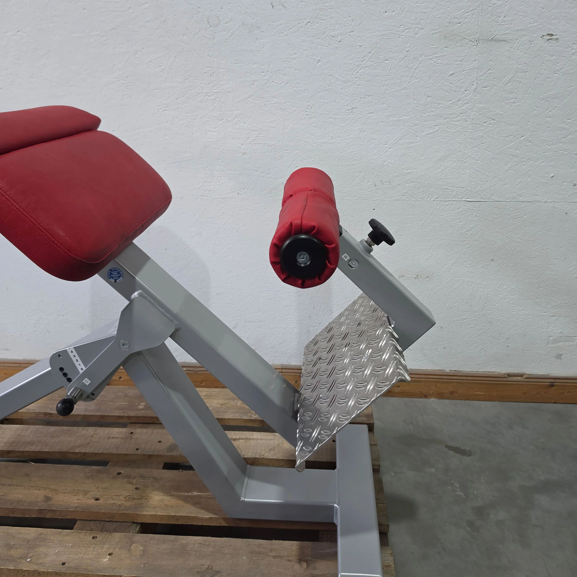 SVG Hyperextension 45° - Rückenstreckerbank und Lumbaltrainer in einem Gerät, verstellbar, Rahmenfarbe Silber, gebraucht - überholter Zustand - Image 6