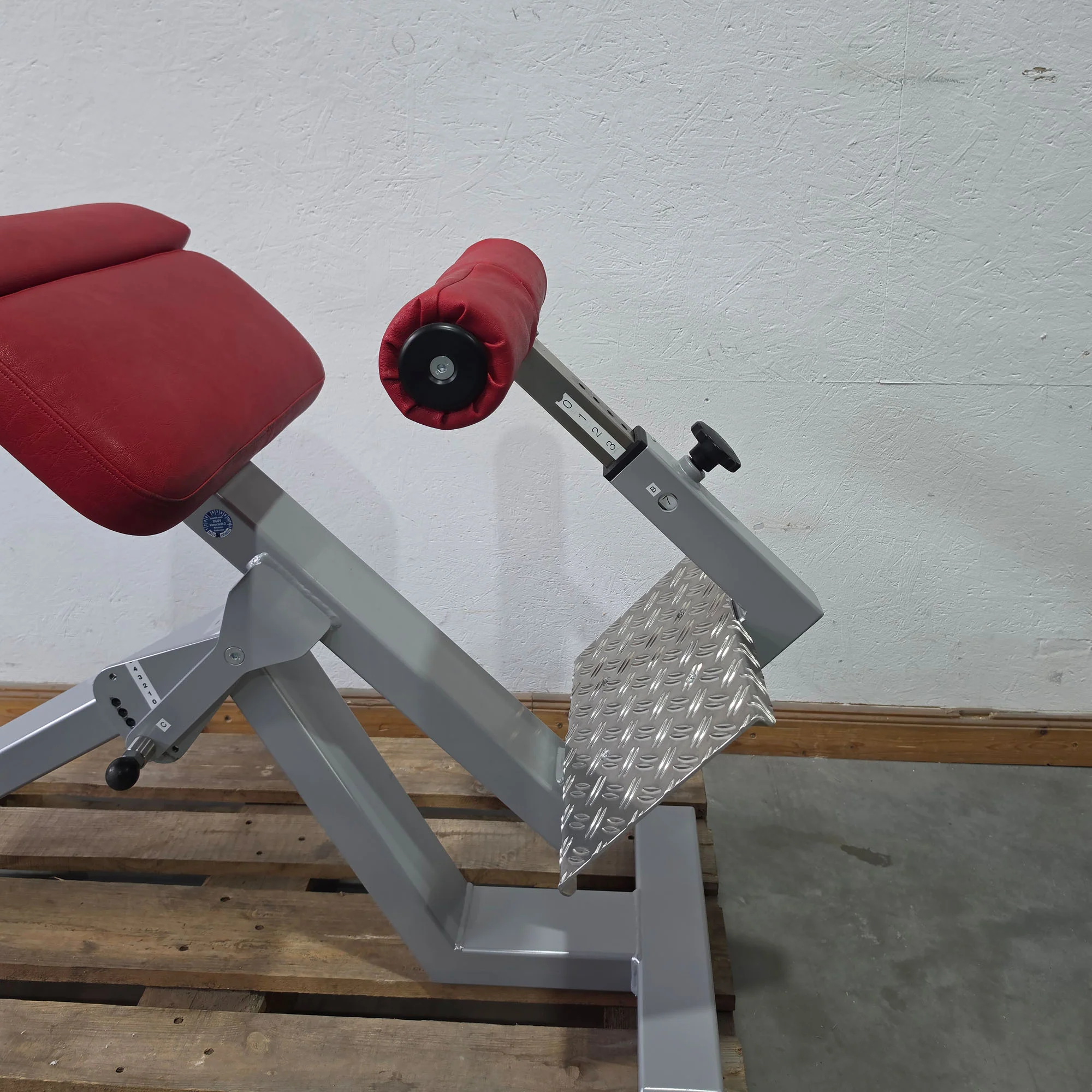 SVG Hyperextension 45° - Rückenstreckerbank und Lumbaltrainer in einem Gerät, verstellbar, Rahmenfarbe Silber, gebraucht - überholter Zustand - Image 7