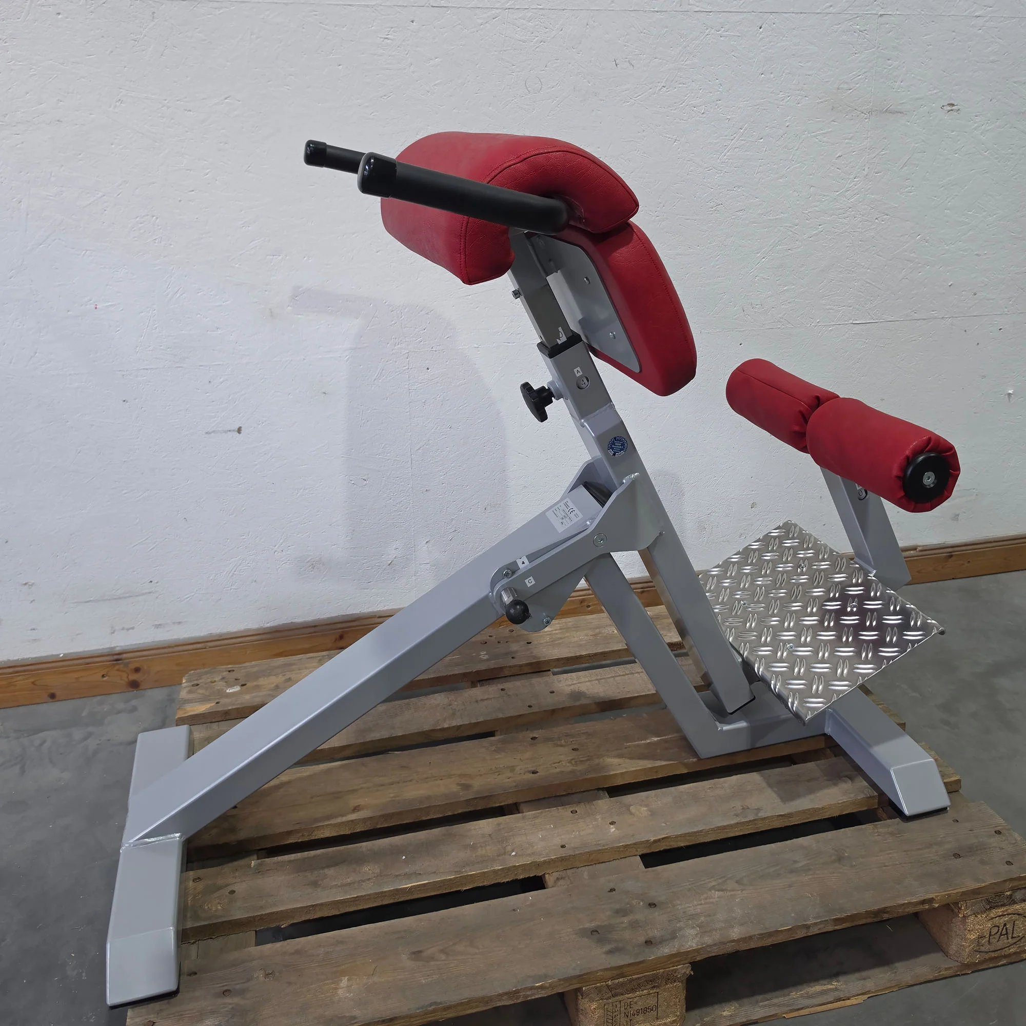SVG Hyperextension 45° - Rückenstreckerbank und Lumbaltrainer in einem Gerät, verstellbar, Rahmenfarbe Silber, gebraucht - überholter Zustand - Image 8