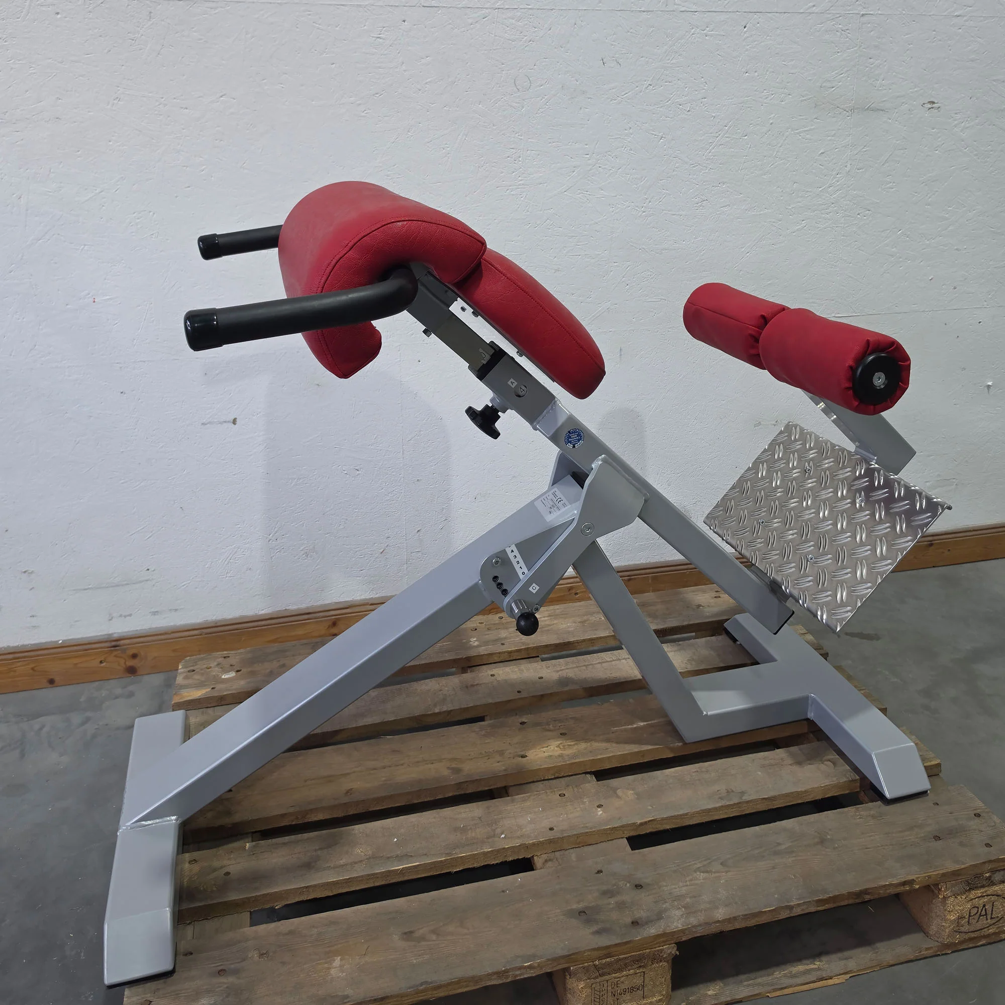 SVG Hyperextension 45° - Rückenstreckerbank und Lumbaltrainer in einem Gerät, verstellbar, Rahmenfarbe Silber, gebraucht - überholter Zustand - Image 9