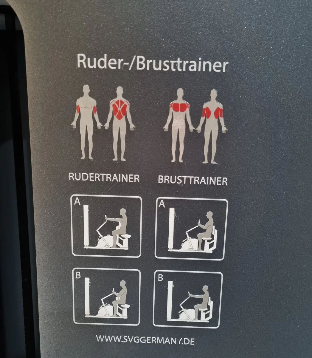 SVG Rudern u. Brusttrainer, Reha-Line 2.0, MPG, MTT, 2 in 1 Kombimaschine - Row und Bankdrücken, gebraucht - überholter Zustand - Image 10
