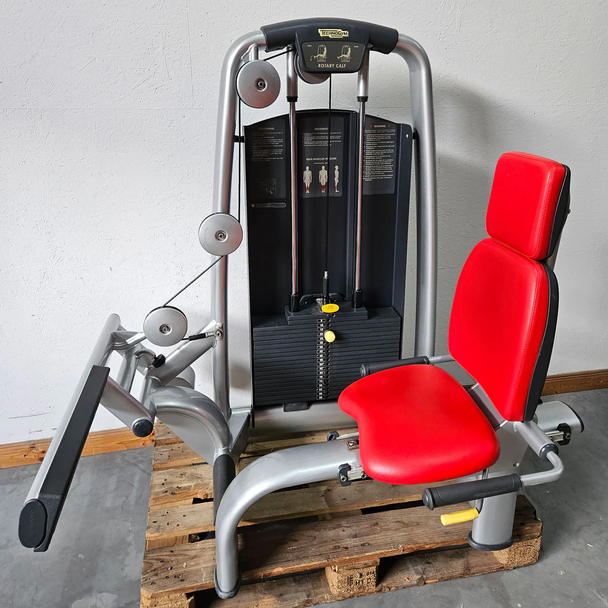 TechnoGym 18 Kraftgeräte im Set, Selection Line, Strength Machines with Stack Weight, Polster Rot, gebraucht - überholter Zustand - Image 25