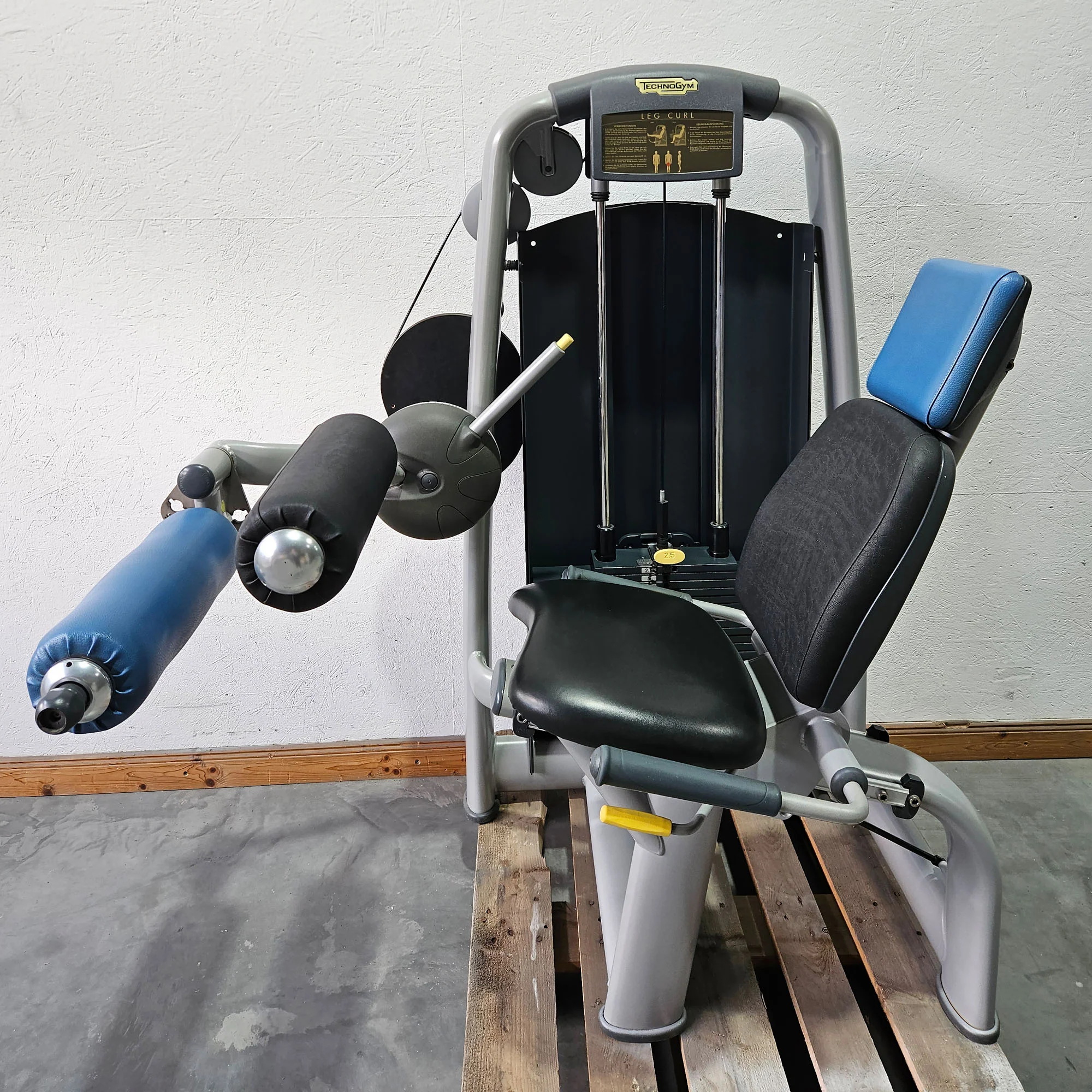 Technogym 2er Set = Beinstrecker und Beinbeuger, Leg Extension and Leg Curl Set, Selection Line, Rahmenfarbe Silber, gebraucht - überholter Zustand - Image 4