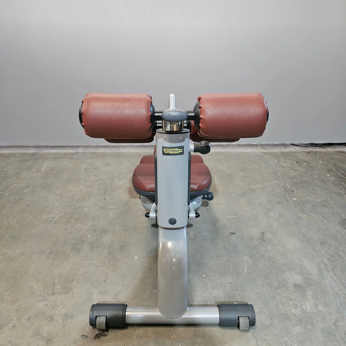 Technogym 2er Set Lower Back Bench und Abdominal Bench - Hyperextension Rückenstreckerbank und verstellbare Bauchbank, Rahmen Silber, gebraucht - überholter Zustand - Image 14