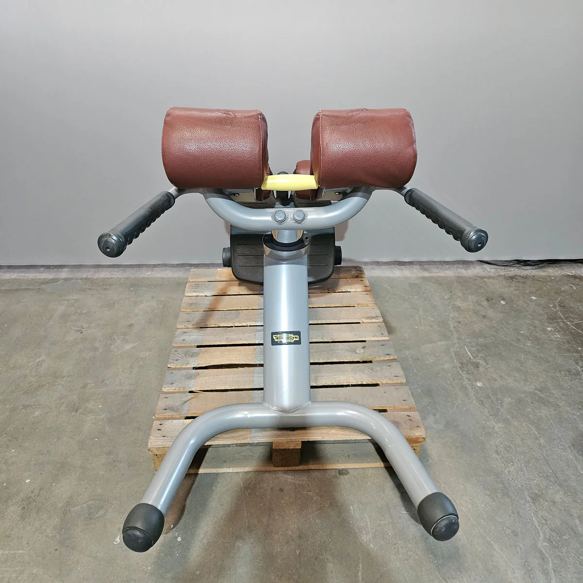 Technogym 2er Set Lower Back Bench und Abdominal Bench - Hyperextension Rückenstreckerbank und verstellbare Bauchbank, Rahmen Silber, gebraucht - überholter Zustand - Image 5