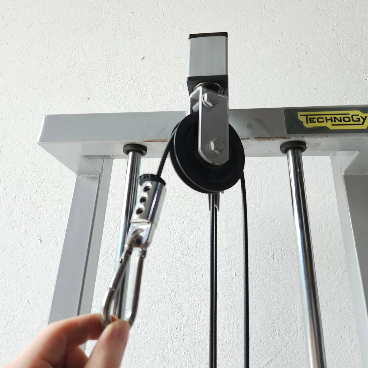 TechnoGym 2x Kabelzug, Cable Crossover, Seilzug von oben und unten, Silverline, Oldschool, Rahmenfarbe Silber, gebraucht - mit Gebrauchsspuren - Image 6