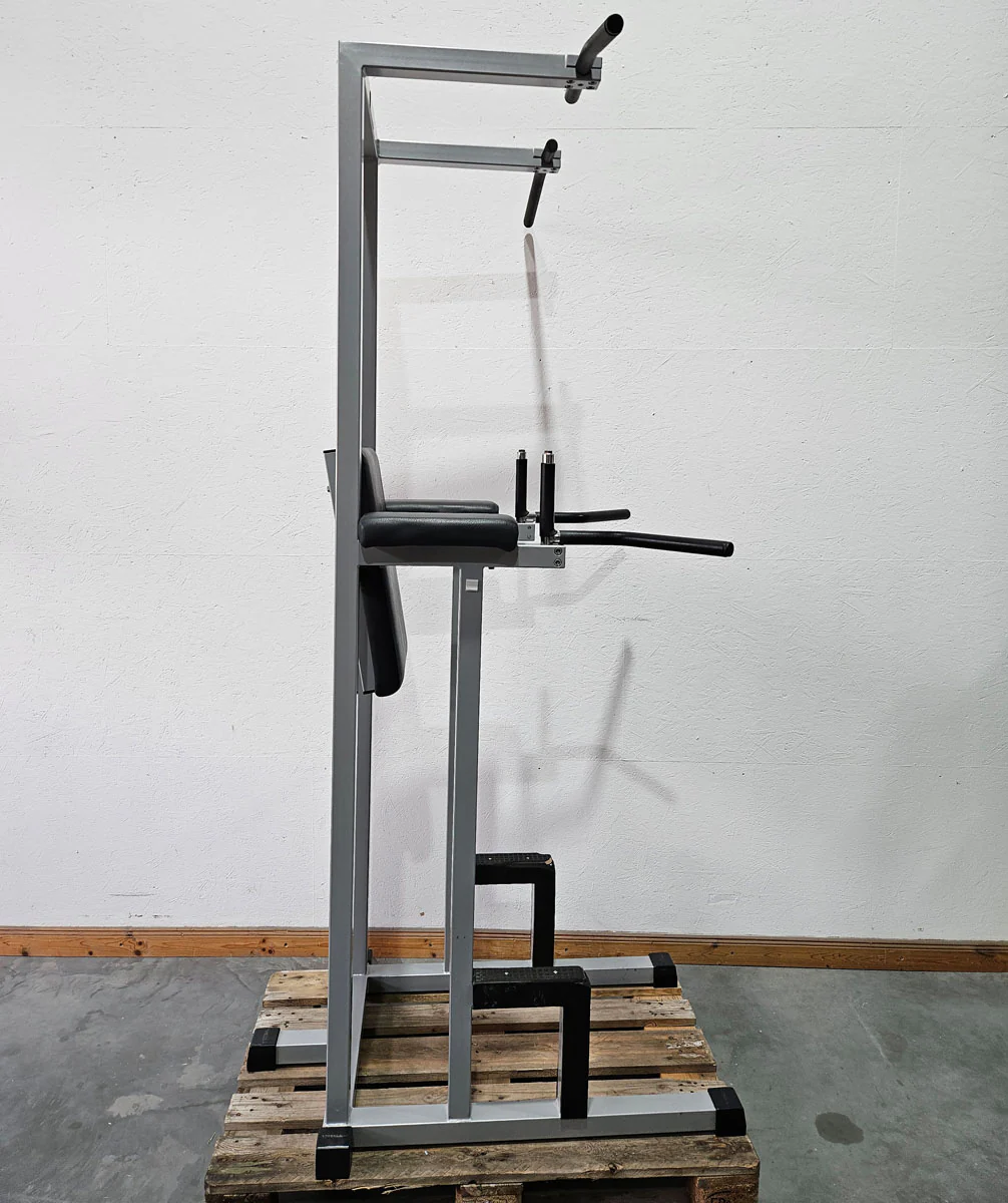 Technogym 3 in 1 Gerät, Dips, Beinheben und Klimmzug Ständer, Silverline, Rahmen Silber, gebraucht - geprüfter Zustand mit Gebrauchsspuren - Image 4