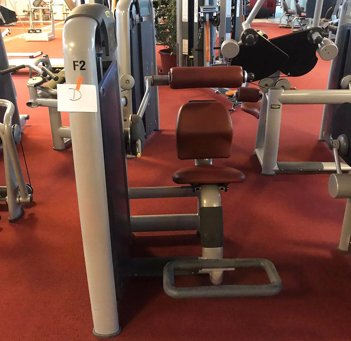TechnoGym Back Extension, Rückenstreckermaschine, Hyperextension, Selection Line - Neues Modell mit Plastikverkleidung, Polster Braun, gebraucht - überholter Zustand - Image 2