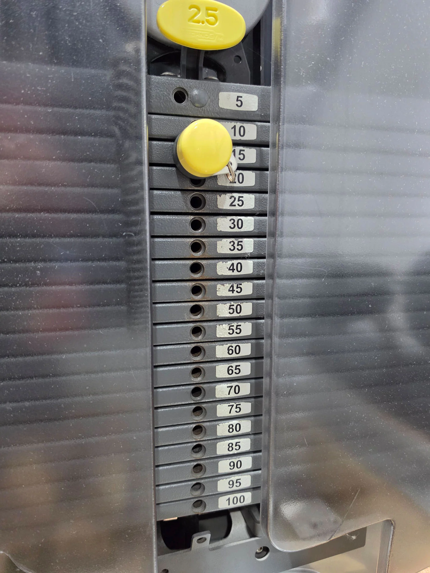 Technogym Butterfly, Pectoral Fly, Einstiegshilfe, Selection Line - Rahmenfarbe Silber, Polster Blau - gebraucht - mit Gebrauchsspuren - Image 9