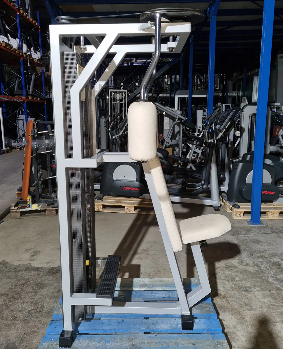 Technogym Butterfly Reverse, Rowing Torso, Silverline, Rahmenfarbe Silber, Polsterfarbe Beige, gebraucht - Image 2
