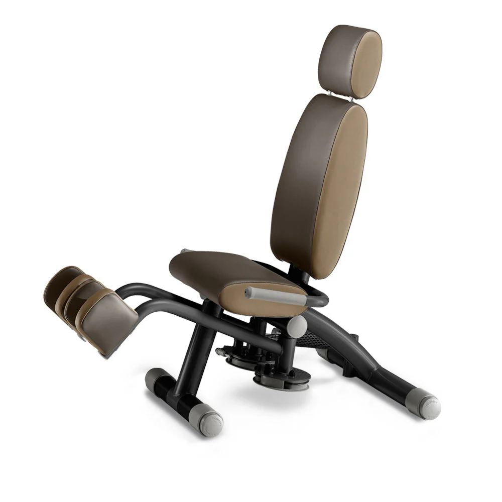 TechnoGym Easy Line Zirkelgerät, Adduktor und Abduktor, Kombigerät 2 in 1, Einzelgerät hydraulisch, Polster Braun, gebraucht - Image 2