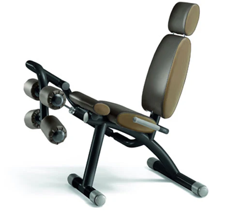 TechnoGym Easy Line Zirkelgerät, Beinstrecker und Beinbeuger, Kombigerät 2 in 1, Einzelgerät hydraulisch, Polster Braun, gebraucht - Image 2