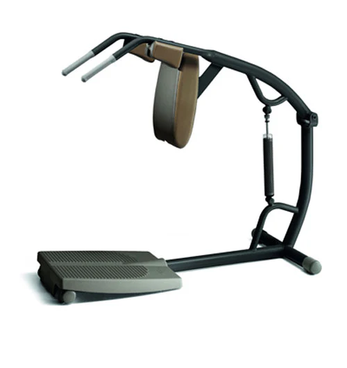 TechnoGym Easy Line Zirkelgerät, Kniebeugen, Squat, Einzelgerät hydraulisch, Polster Braun, gebraucht - Image 2