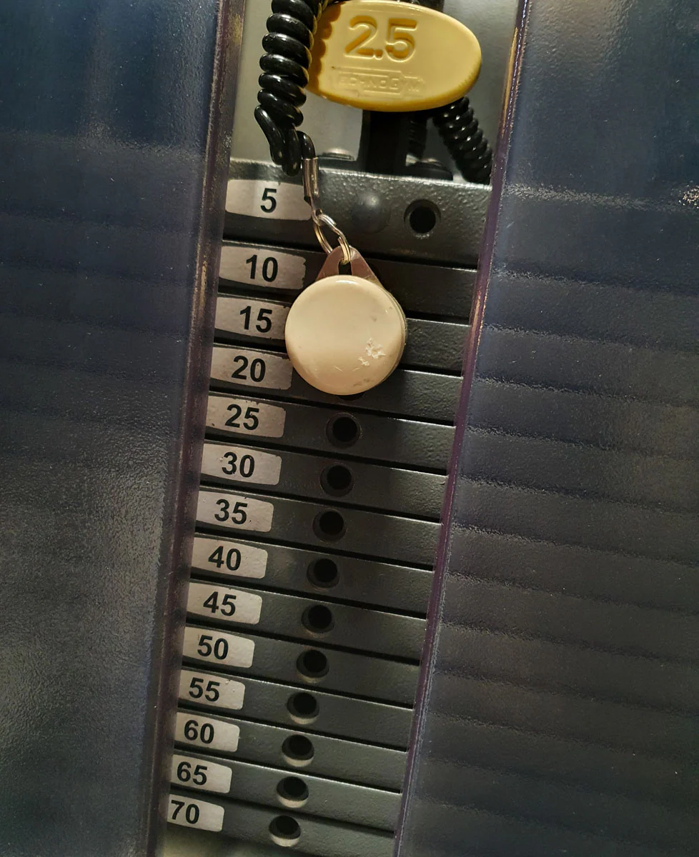 TechnoGym Gluteusmaschine, Pomaschine stehend, Glute, Selection Line - Neues Modell mit Plastikverkleidung, Polster Braun, gebraucht - überholter Zustand - Image 5