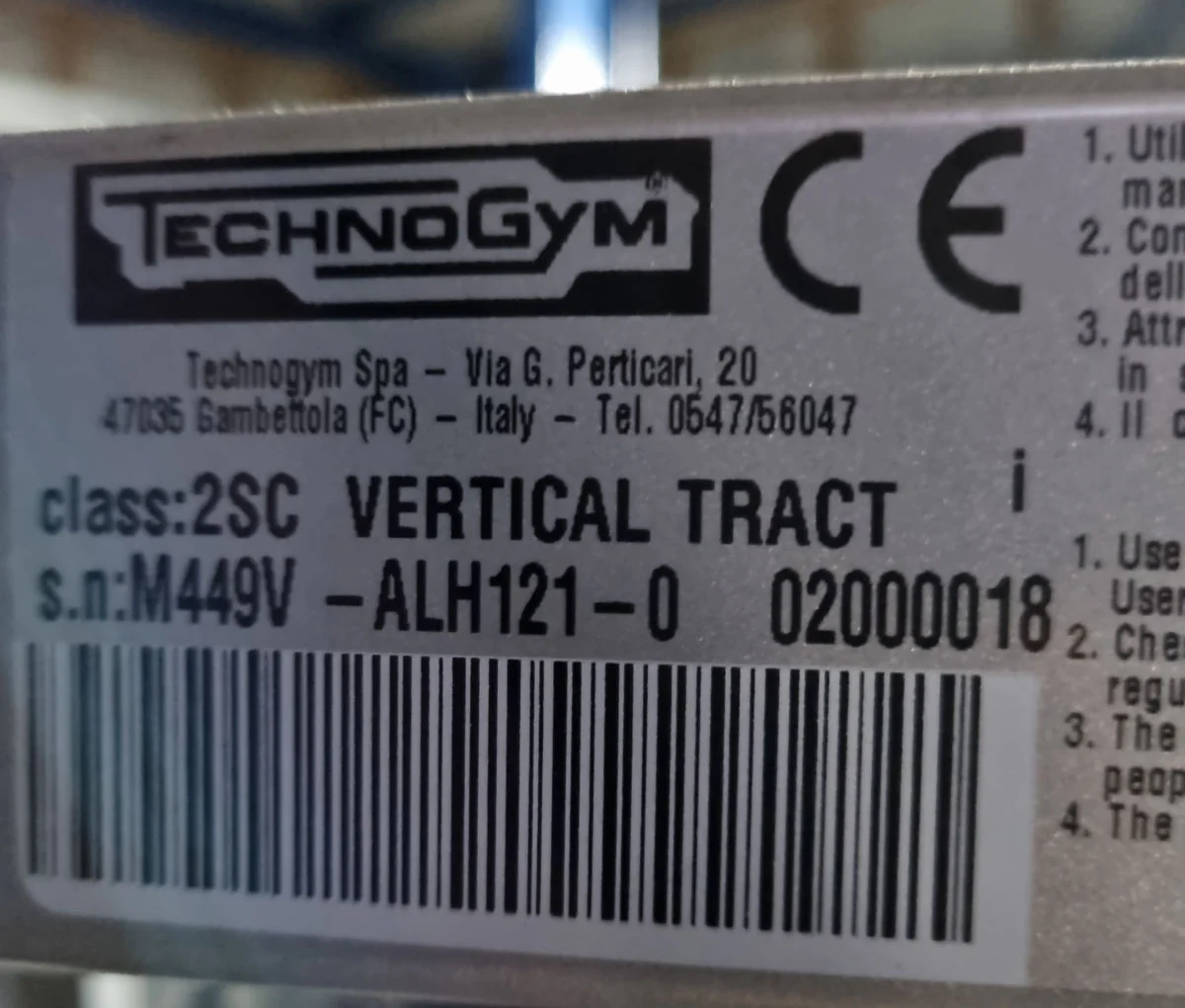 Technogym Latzug, Pulldown, Vertical Traction, Silverline, Rahmenfarbe Silber, Polsterfarbe Beige, gebraucht - Image 13