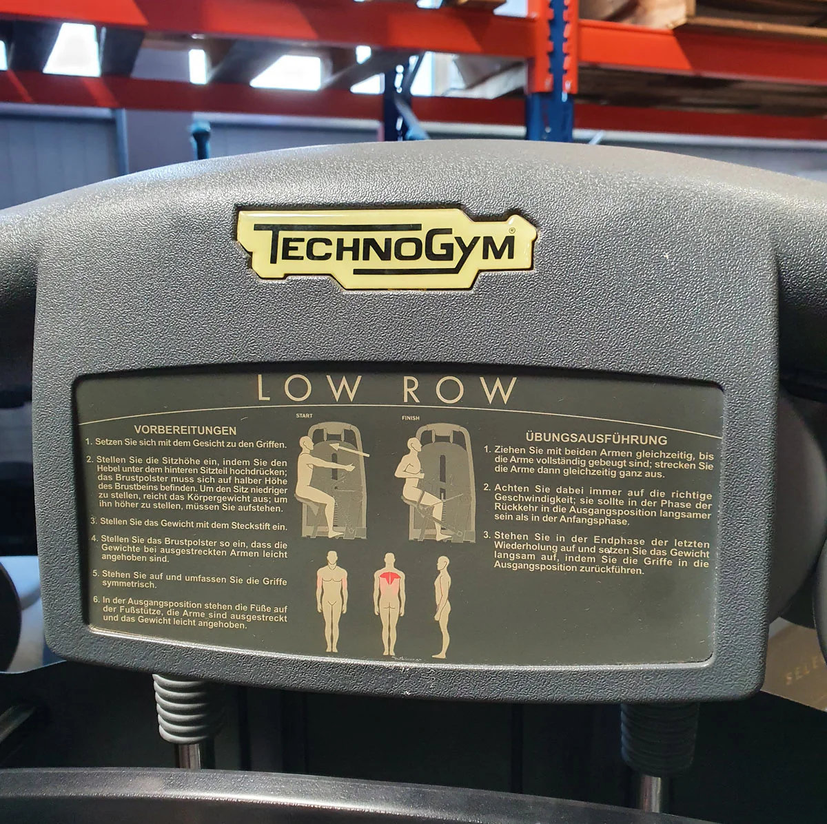 TechnoGym Low Row, Rudern, Latisolator, Selection Line - Neues Modell mit Plastikverkleidung, Polster Braun, gebraucht - überholter Zustand - Image 3