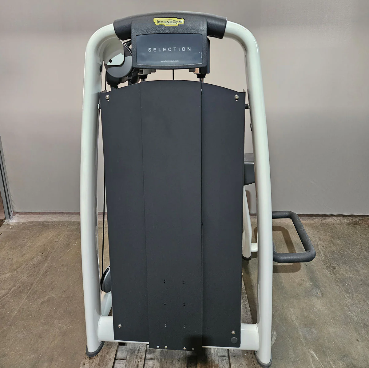 Technogym Rotationsmaschine, Rotary Torso, Twister, Selection Line, Rahmenfarbe Weiß, Polsterfarbe Braun, gebraucht - überholter Zustand - Image 3