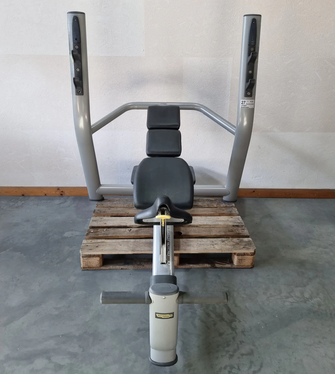 Technogym Schrägdrückerbank, Olympic Inclined Bench, Hantelbank Schrägbankdrücken, Rahmenfarbe Silber, Selection Line, gebraucht - überholter Zustand - Image 5