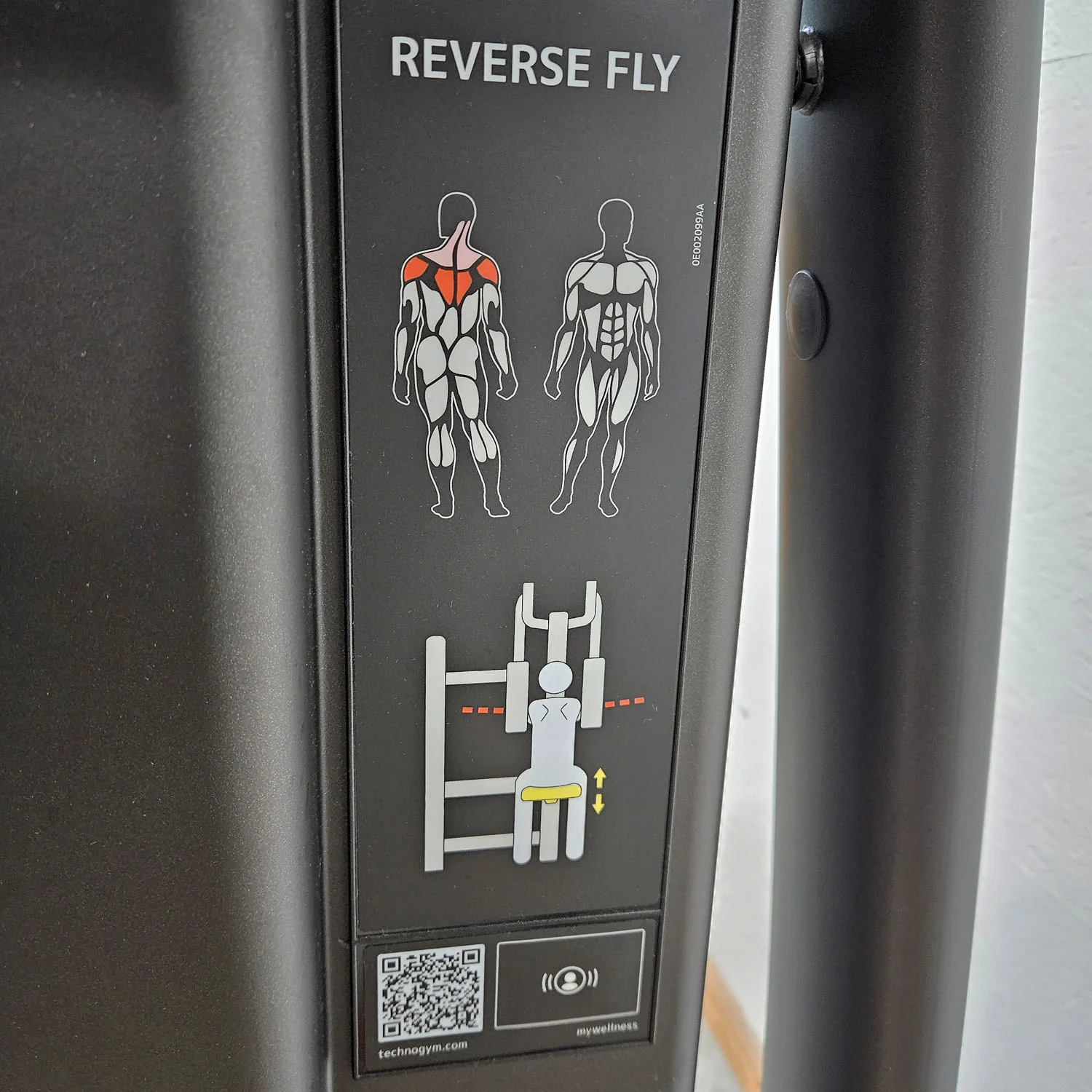 Technogym Selection Pro Reverse Fly, Butterfly Reverse, Rear Delt, Farbe Schwarz, gebraucht, überholter Zustand - Image 6
