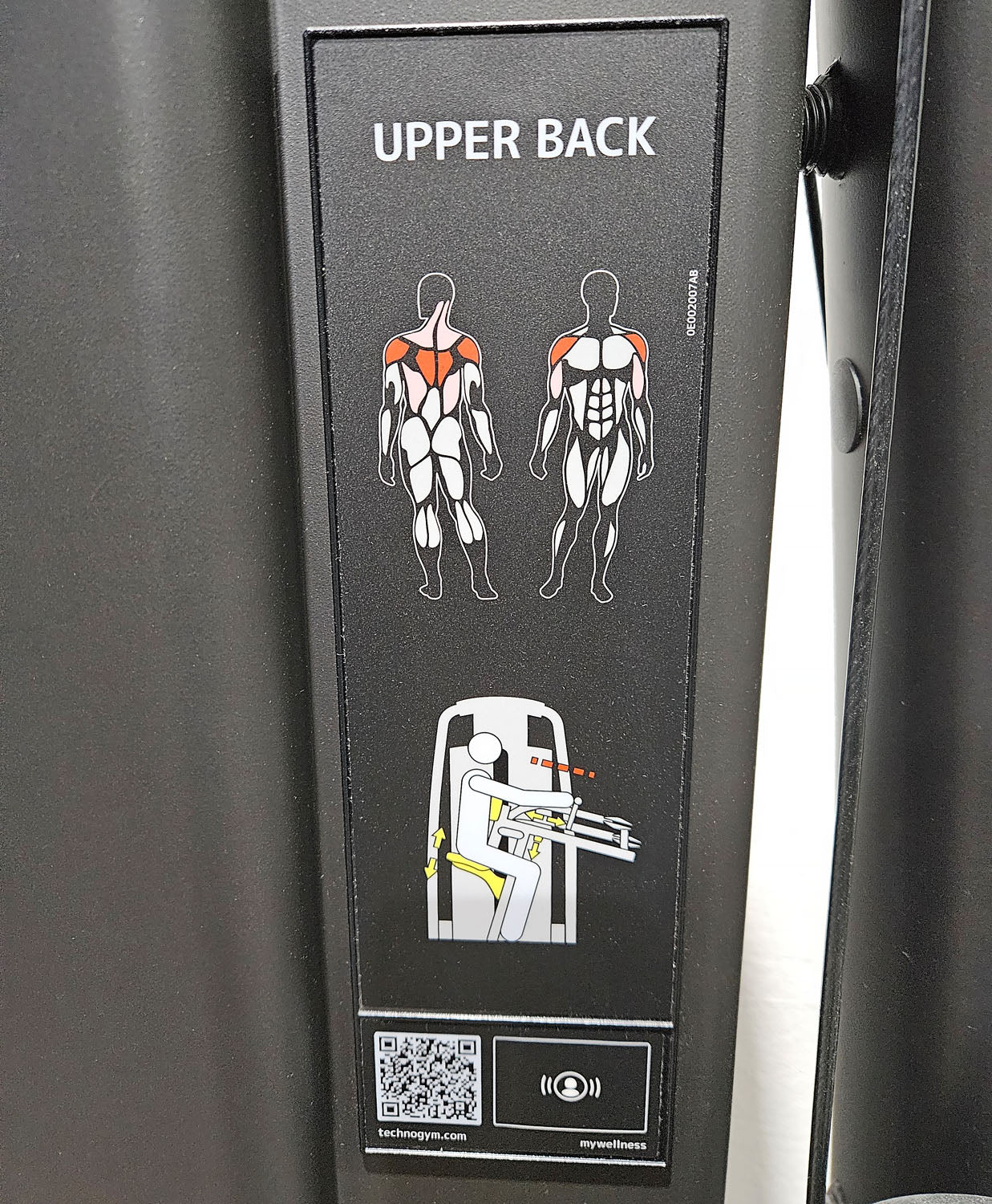 Technogym Selection Pro Upper Back, Rudern mit Bruststütze, Row, Farbe Schwarz, gebraucht, überholter Zustand - Image 8
