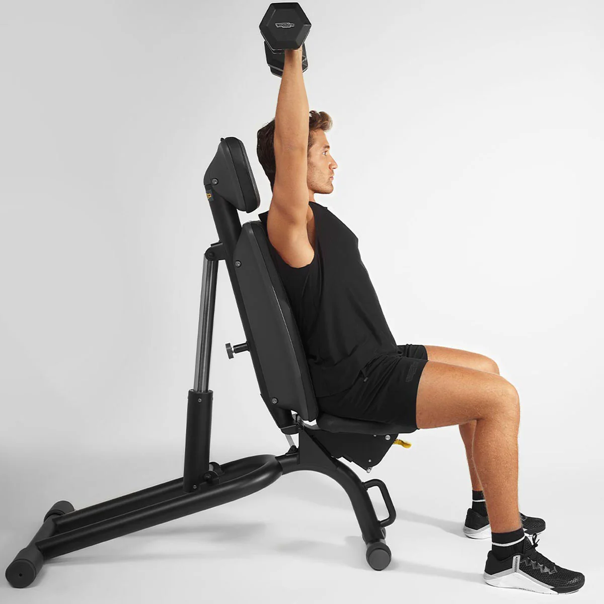 Technogym verstellbare Hantelbank ohne Ablagen, Multibank, Universalbank, Adjustable Bench, Rahmenfarbe Schwarz, gebraucht - überholter Zustand - Image 10